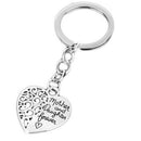 Mother and Daughter Forever Love Hollow Heart Key Ring Mother's Day Gift Ke