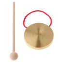 21cm Hand Gong Copper Cymbals with Wooden Stick Percussion Kids Music Toys