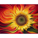 DIY Full Square Drill Embroidery Enthusiastic Sunflower 5D Diamond Painting