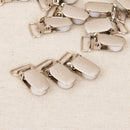 20x Metal Holder Insert Pacifier Suspender Clips Duckbilled Shape Clamp 15mm