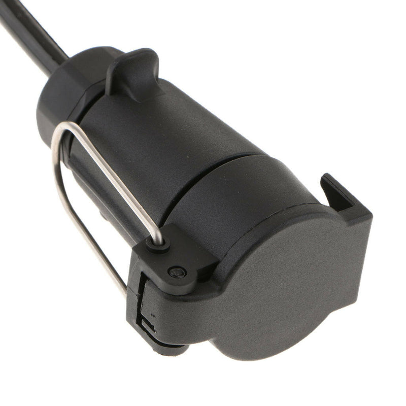 7 Pin Round Trailer Boat RV Connector Plug Light Adapter 2Meters