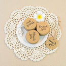100pcs Kraft Paper Tags  Label Thank You Card Wedding Party