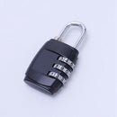 Anti-theft 3 Combination Travel Suitcase Luggage Padlock Digit Push Passwor