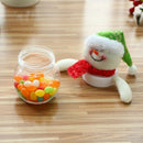 1pcs Christmas Candy Storage Box Jar Bottle Santa Claus Snowman Elk Bear Xm F6V8
