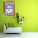 DIY 5D Diamond Embroidery Cup Cat Painting Cross Stitch Craft Home Decor