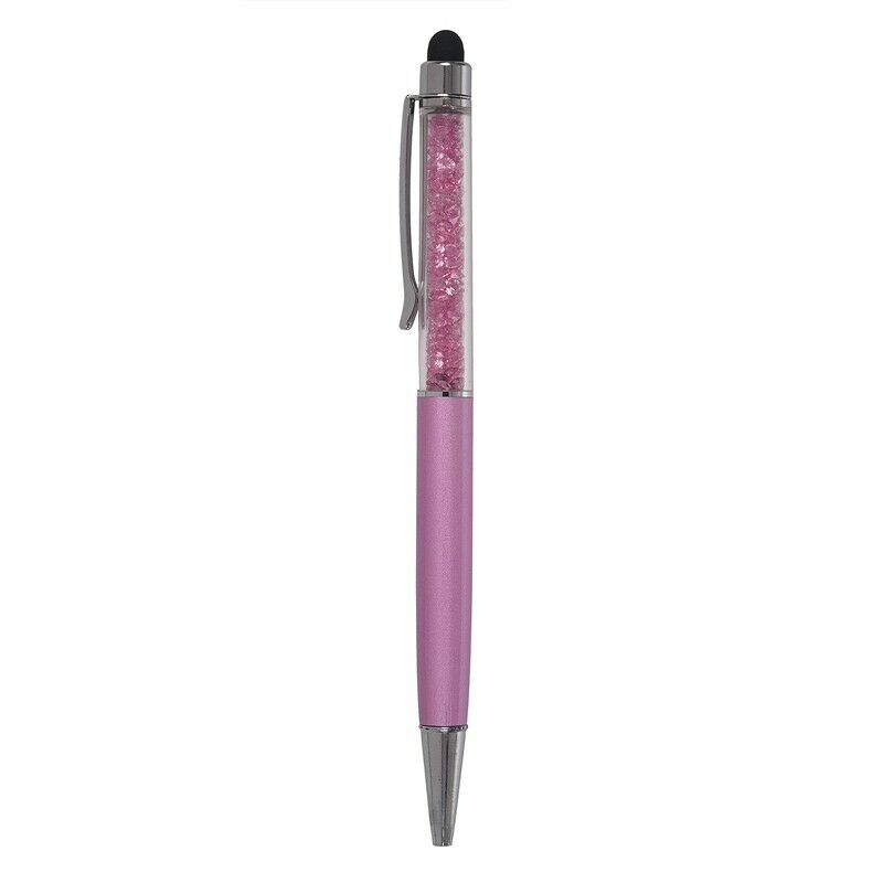 1pcs Crystal 2-in-1 Stylus Pens Capacitive Styli Stylus Touch Ballpoint Pen D9K3