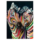 Colourful Zebras 5D DIY Full Drill Diamond Painting Embroidery Needlework