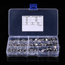 165pcs Stainless Steel Nylon Insert Locknut Assortment Kit M3 M4 M5 M6 M8 M10M12