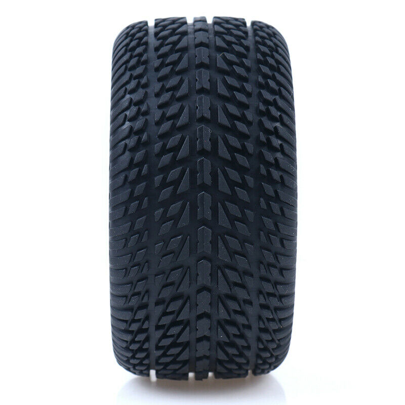 2pcs/set Rubber Pneus Racing Car Tyre Tires & Plastic Hubs Wheel RimsBX