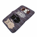 Creative Cartoon Door Bathroom Floor bedroom Mat Entrance Mat (Cat gray 50* K6C9