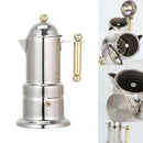 200Ml 4 Cups Stainless Steel Coffee Pot Moka Coffee Maker Teapot Filter Aut