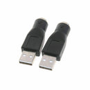 1pc PS/2 Female to USB Male Adapters Converter For PC Keyboard SALE Compute D9S4