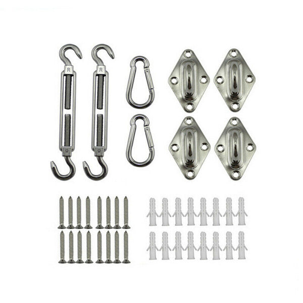 Stainless Steel Sun Fixing Fittings Sail Shade Kits Awning Canopy Tools EUQ