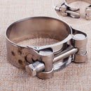 51mm Stainless Steel Motorcycle Band Exhaust Pipe Clamp Caliper Muffler Silencer