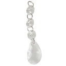 12pcs Acrylic Crystal Beads Drop Shape Garland Chandelier Hanging Party Dec