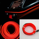 Red LED Car Interior Decor Atmosphere Wire Strip Light Lamp Set Car Accessories
