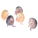 3x capsule toys cute pets mini Hedgehog glass gashapon figures desktop Kids T`lj