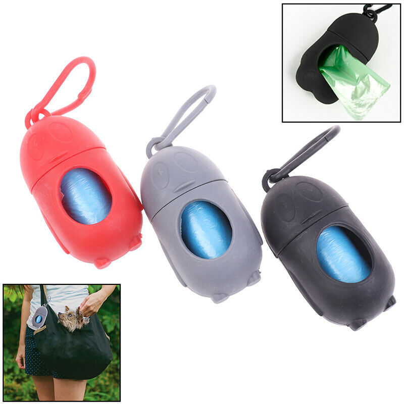 Pet Dog Dispenser Poop Bag Set Garbage Carrier Holder Waste Picker Cleani&+