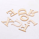 31 Pieces Natural Blank A-Z Wooden Capital Letters Wood Embellishment Plaque for