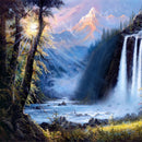 Full Drill  Waterfall Scenery 5D Diamond DIY Painting Craft Home Decor