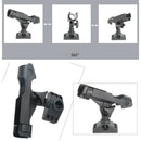Durable ABS Rod Holder Boat Yacht 360 Degree Pole Rest Rack Bracket Accessories