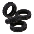 4x Wheel Tire Tyres Replacement (Black) for WLtoys K979 K989 1:28 Rally Car