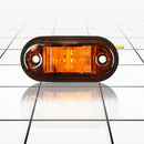 12V / 24V 2 LED Side Marker Lights Lamp For Car Truck Trailer E-marked Ambe