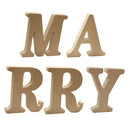 5Pieces Wooden Alphabet Craft MARRY Letter Plaque Wall Hanging Wedding Decor