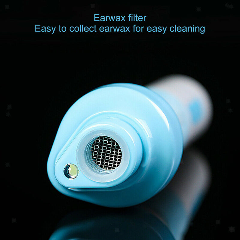 Electric Vacuum Ear Wax Remover Safe Ear Cleaning Tool Kit with LED Light