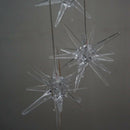 Led Solar Wind Spinner Color Changing Urchin Star Wind Chime Lamp for Home