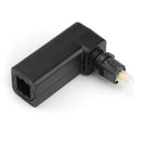 Right Angle Digital Optical Toslink Fiber Optic Adaptor, 360 Degree RotatablL2C8