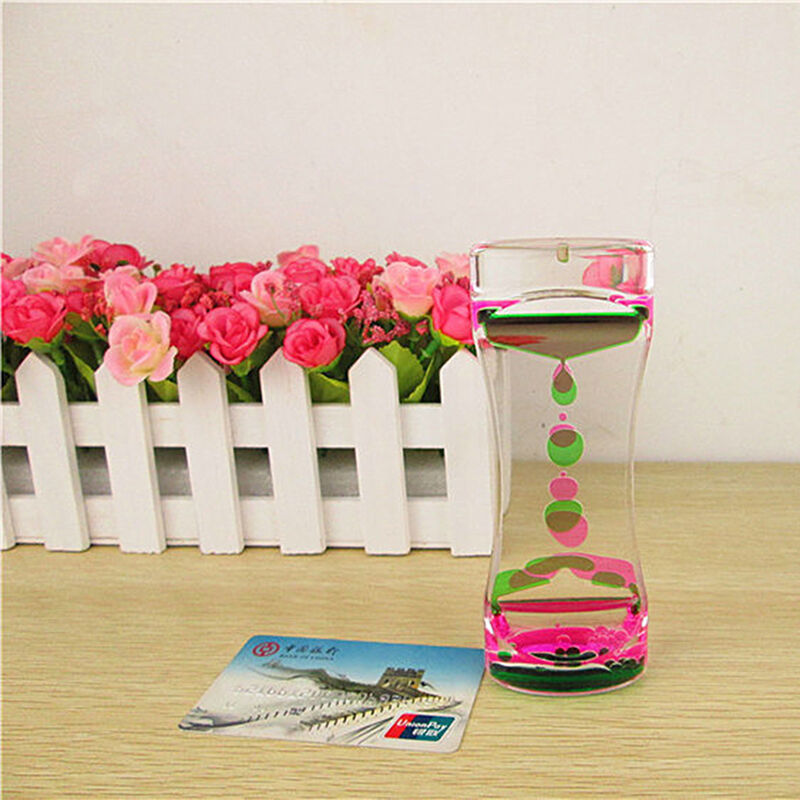 Liquid Floating Timer Desktop Motion Visual  Comfort Spiral Timer Oil Dro S2I5