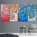 4pcs 5D Four Seasons Tree Special Diamond Painting Cross Stitch Mosaic Kits