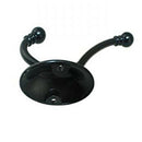 FBCHHB5-FB-C Ball End Coat and Hat Hook (5-Pack), Flat Black, 5-Pack