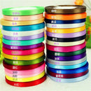 25 yds Double Face Satin Ribbon DIY Hair Bow Wedding Gift Decor Party Cra HFS