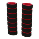 2 Pcs Bike Bicycle Anti Slip Sponge Handlebar Grip-Black/Red +Free Cable Ti