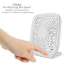 Portable 3 Files Adjustable Mini Usb Charging Noiseless Desktop Electric Fa