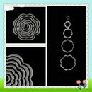 7Pcs Lovely Flower Circles Cutting Dies Scrapbook Embossing Album Paper Craft LJ