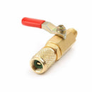 R134A Shut Ball Valve Air  Refrigeration Tools 1/4" For Charging Hoses