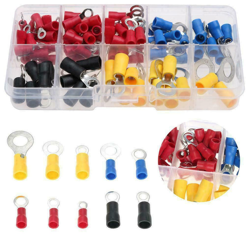 102Pcs/set Assorted Insulated Crimp Terminals Electrical Wire New Kits Conn A2O6