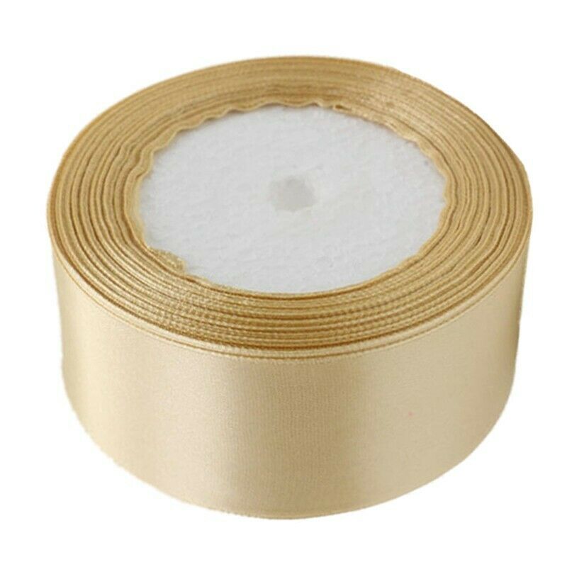 1 roll 40mm 22 Meters silk satin ribbon for wedding party(champagne)