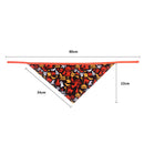 Pet Triangle Saliva Scarf Adjustable Dogs Collar Towel Halloween Bibs (A) A