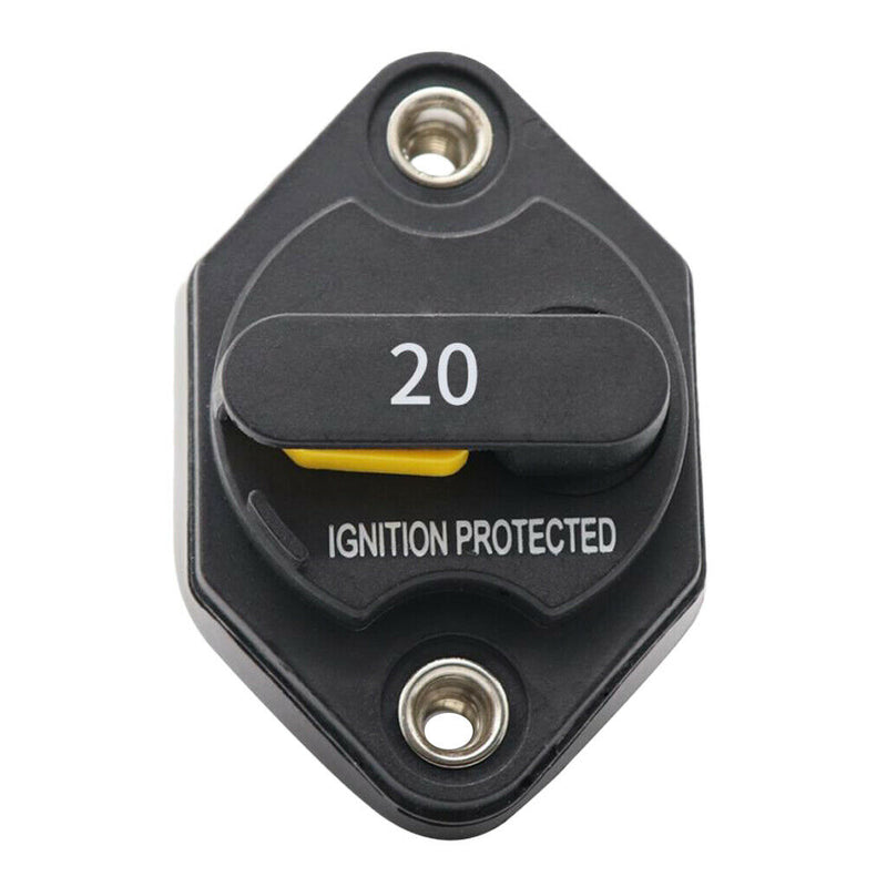 20A AMP Circuit Breaker Dual Battery Manual Reset IP67 W/proof 12V 32Volt
