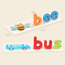 Wooden Cardboard English Spelling Alphabet Game Spelling Early Education Kids