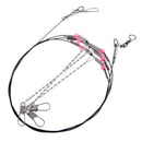 Balance String Fishing Hooks Plastic Coated Stainless Steel Bracket Groups Tools