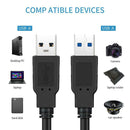 Super Speed USB to USB Cable Type A Male to Male Extension Cable for Hard Disk