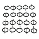 20x  DIY 25mm Black Keyring Keychain Split Ring Chain Key Rings  Jewelry 3c