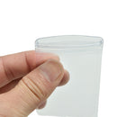 100Pcs Badge Holders Clear Plastic Coin Wallets Storage Envelopes Bag 5X5cm LJ