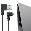 90 Degree 1.2m 4Ft USB2.0 Male to Micro USB Spring Charging Data Cable Wire
