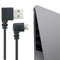 90 Degree 1.2m 4Ft USB2.0 Male to Micro USB Spring Charging Data Cable Wire